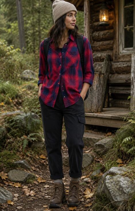 Aeropostale Tops - Aeropostle Cotton Button Up Gingham Lumberjack Gorpcore Women's Flannel